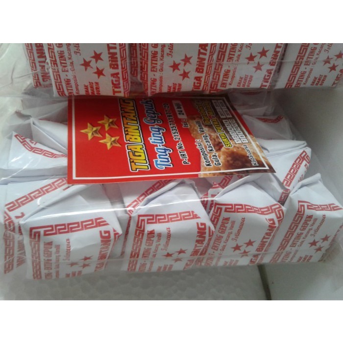 

(GoodSeller) TING TING KACANG GEPUK/ PEANUT CANDY TIGA BINTANG MALANG