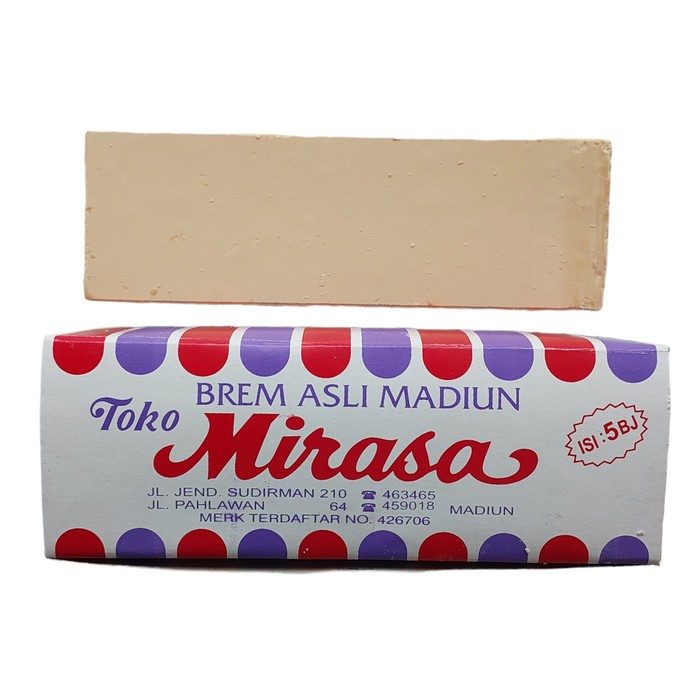 

(GoodSeller) Brem Mirasa Asli Madiun BESAR Isi 5 Batang Lempeng