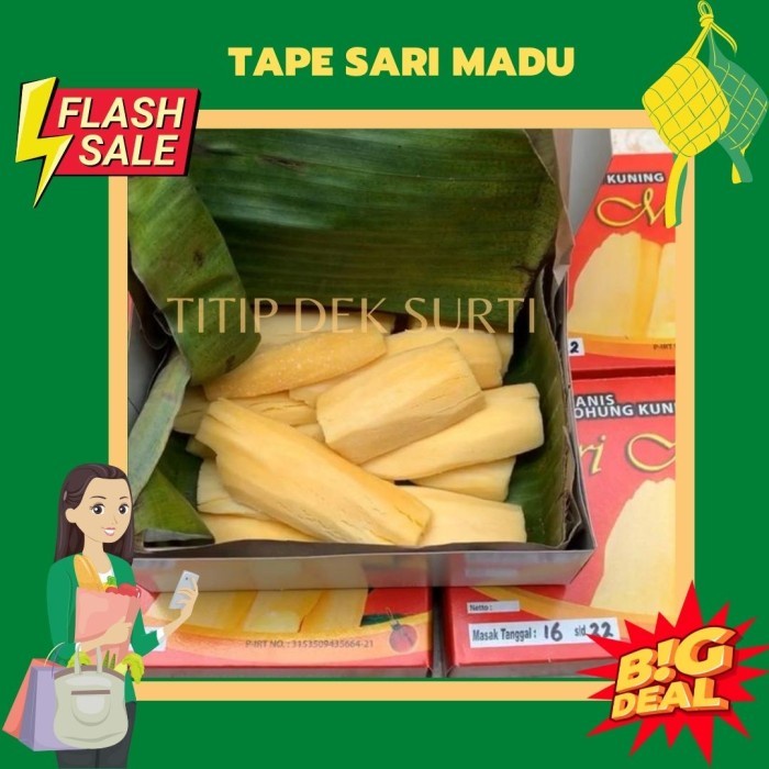 

(GoodSeller) (TERMURAH) Tape Sari Madu Khas Jember 600gr
