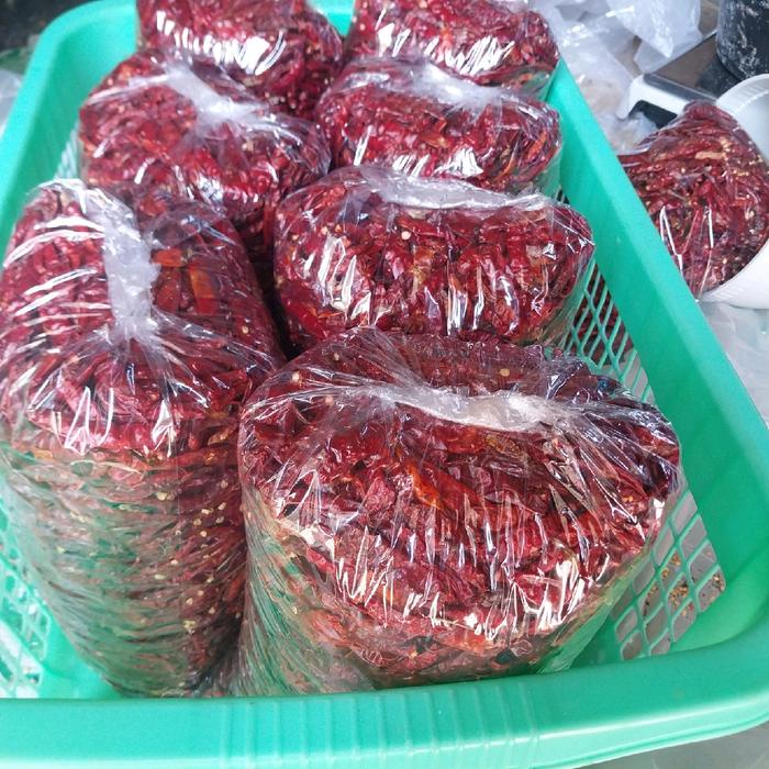 

Lezat- 1kg CABE TEJA MERAH KERING INFOR INDIA KUALITAS SUPER PEDAS Spices Masakan Food Rawit
