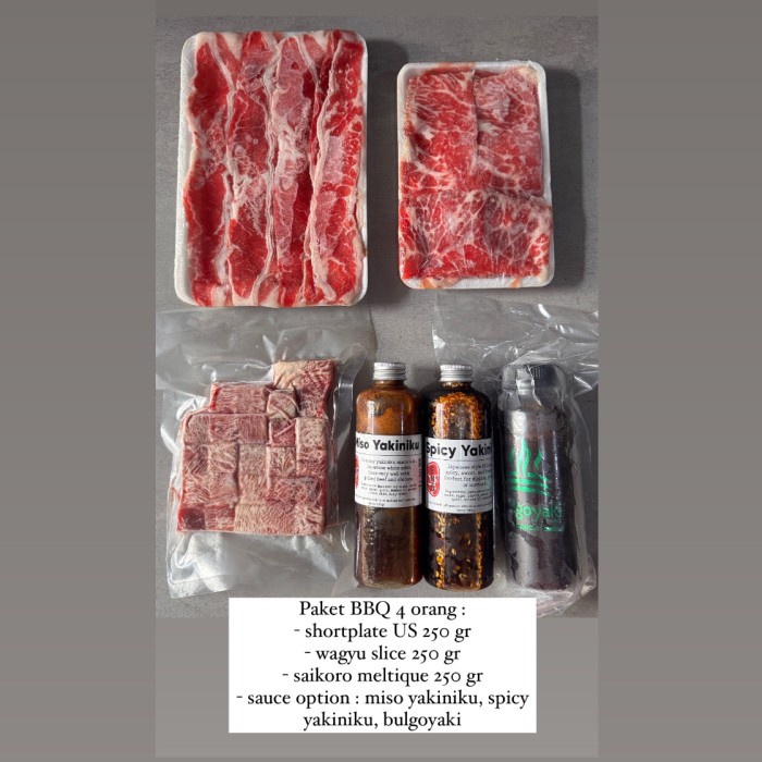 

Lezat- Paket daging barbeque seru berdua