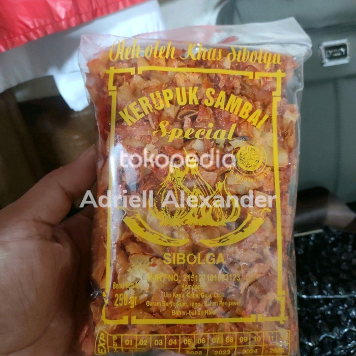 

kerupuk sambal spesial sibolga 250gr
