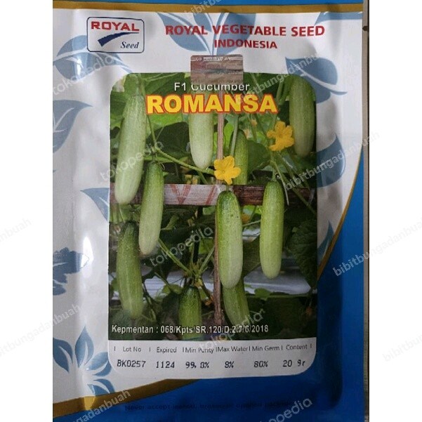 

Benih Timun ROMANSA F1 isi 20 gram -Royal Seed