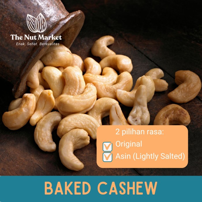 

Premium Kacang Mede Panggang (Roasted Cashew) Utuh 250 Gram Super