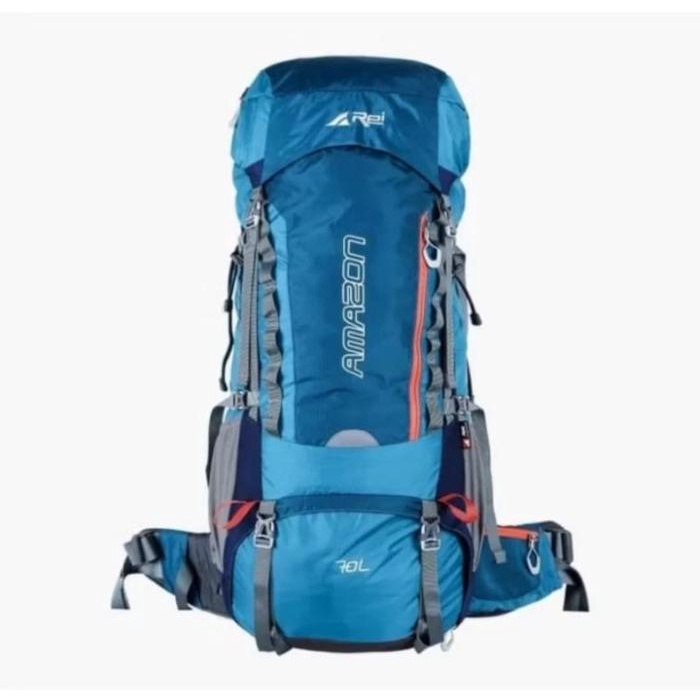Tas gunung carrier original areiAmazon 70L dapat raincover arei outdoorgear