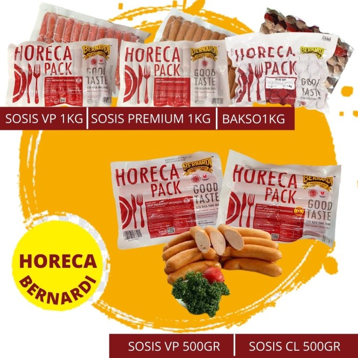 

Lezat- BERNARDI HORECA VARIANS (SOSIS VP, PREMIUM, BAKSO)