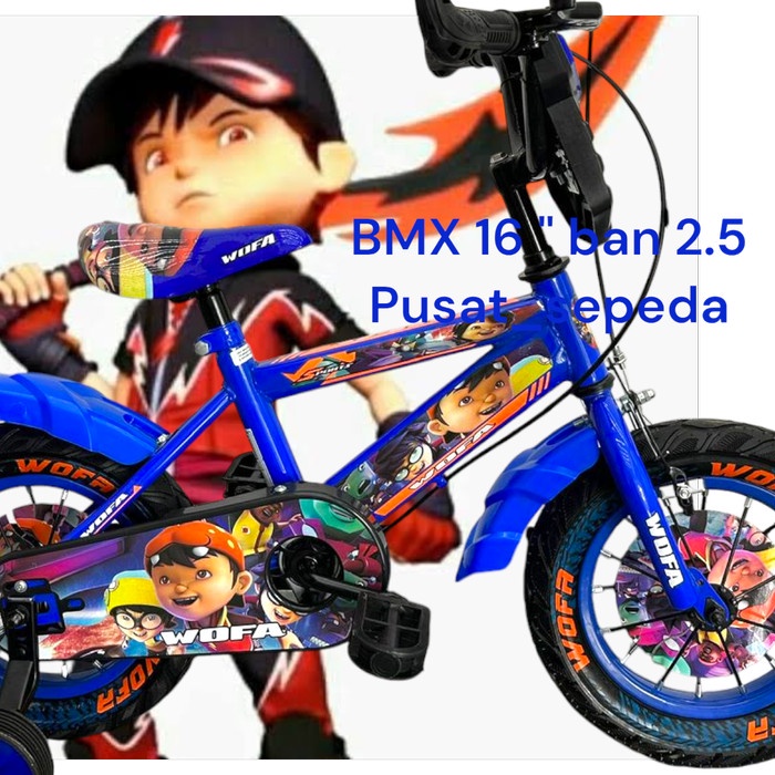 Sepeda Bmx 16"Kekar Anak 5 Sd 8 Tahun Boboiboy