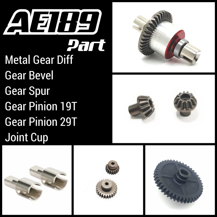 DISKON PART AE189 GEAR DIFFERENTIAL GEAR BEVEL JOINT CUP GEAR PINION GEAR DIFF GEAR SPUR GEAR PINION