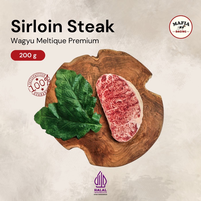 

Lezat- Wagyu Daging Steak Sirloin Meltique Prime Cut 200gr