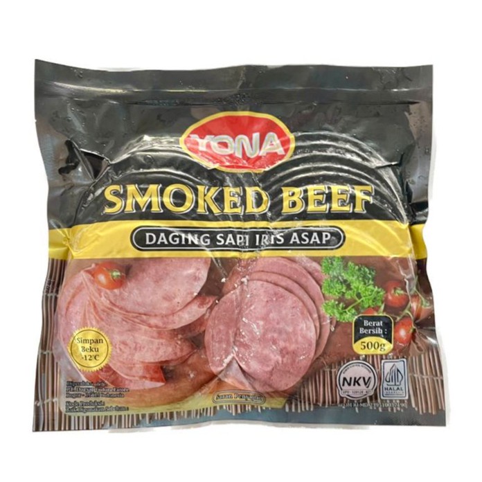 

Lezat- YONA Smoked Beef (daging iris sapi asap beku) 500gr - HALAL - FROZEN
