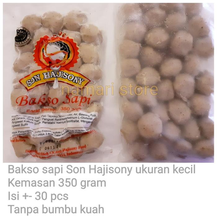

Lezat- Bakso Sony Size Kecil Tanpa Bumbu Kuah