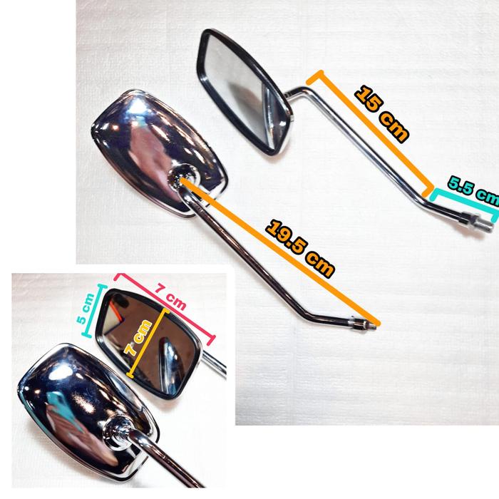 READY STOK Spion kotak tiang panjang klasik modern modifikasi billed monkey w175 scoopy beat mio