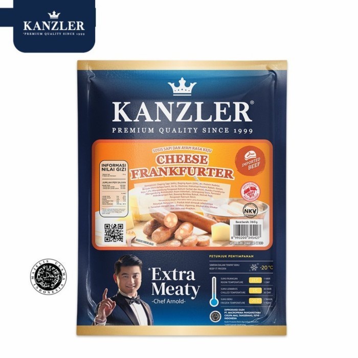 

Lezat- KANZLER Sosis Cheese Frankfurter 360 gr