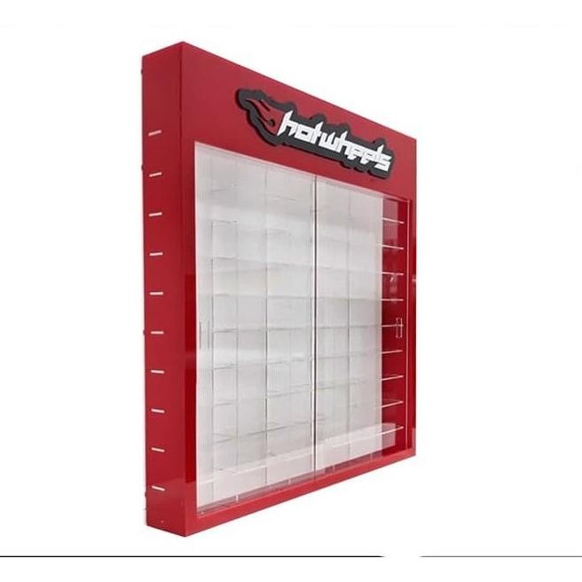 RAK DIECAST AKRILIK HOTWHEELS HEADER EDITION ISI 50 DISPLAY HOT WHEELS ACRYLIC