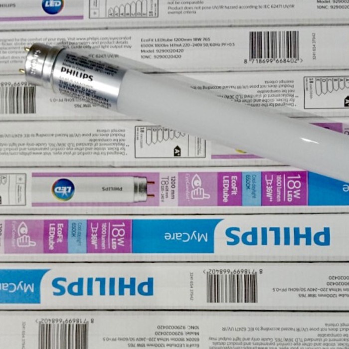 Lampu Tl Led Ecofit 18W Philips Lampu T8 Led Ecofit 8w 16w 18w 8 16 18 Watt Philips
