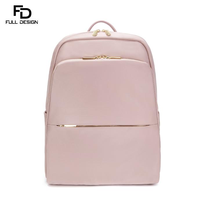 FULL DESIGN Kinsley Tas Ransel Wanita Tas Laptop Nylon Tahan air 14 inch Backpack Sekolah