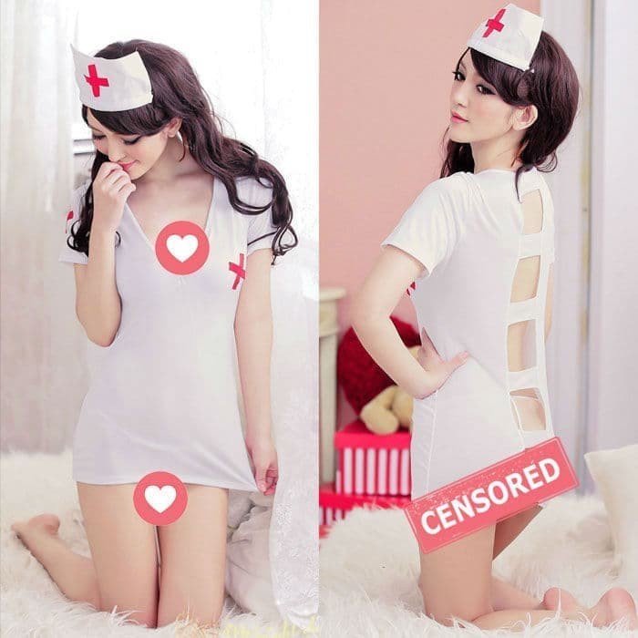 J7W JESSA SEXY LINGERIE COSTUME NURSE KOSTUM SUSTER SEKSI COSPLAY BIG SIZE JUMBO BAJU DINAS ISTRI