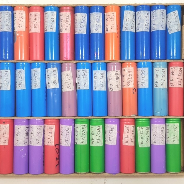 baterai 18650 bekas laptop *