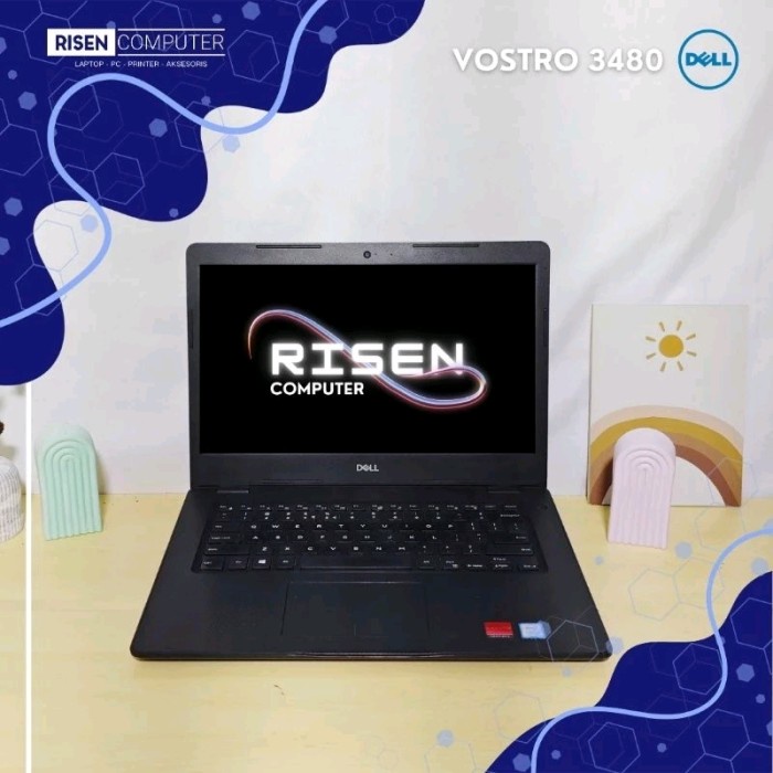 Second LAPTOP DELL VOSTRO 3480 Intel Core i5 gen 8 RAM 4GB SSD 256GB 14inch Seken Bekas *