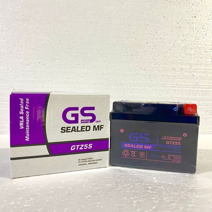 Aki Motor Gs Gtz5S Yamaha Jupiter Z, Jupiter Z1, Jupiter Mx135