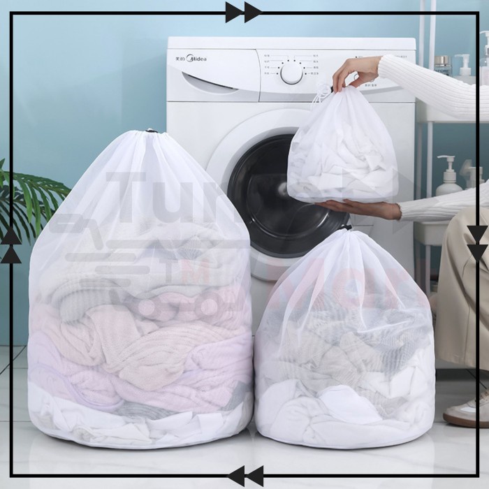 Laundry Bag Serut Laundry Net Serut Kantong Jaring Bra Jaring Serut