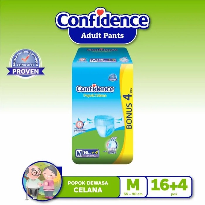 CONFIDENCE PREMIUM PANTS M 16+4s/L 16+4s/XL 16s/XXL 16s / POPOK DEWASA