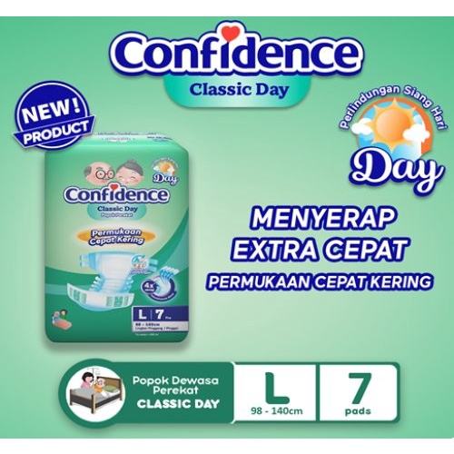 Confidence Classic day popok perekat L7/Confidence popok dewasa