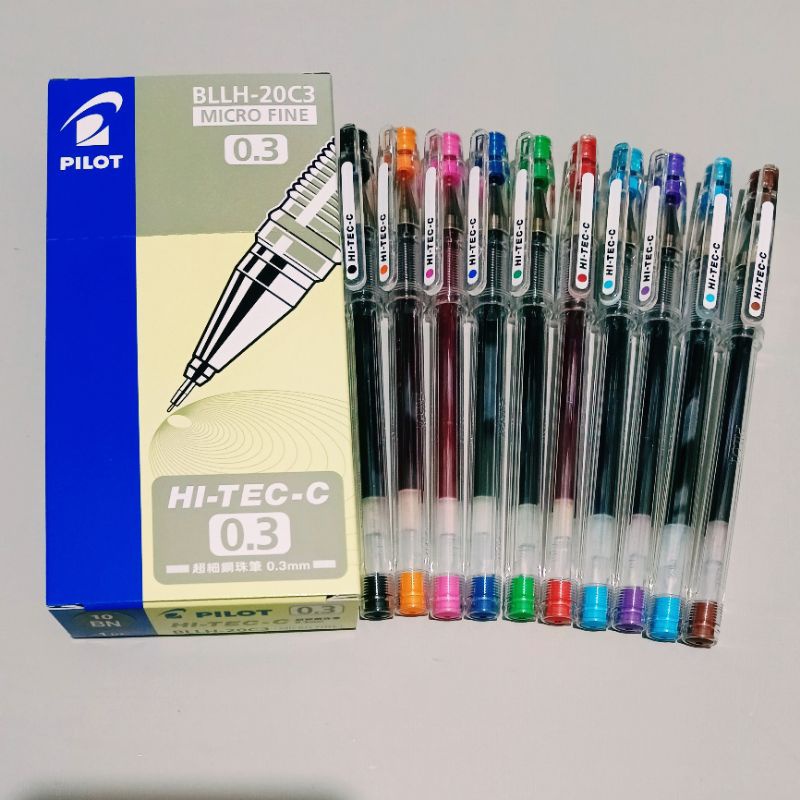 

Pilot Hitec-C 0.3 Warna Warni Original (1Pak/12Pcs)