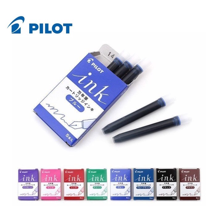

Refill Pilot Kakuno Ink Cartridge / Tinta Isi Ulang Isi 5 IRF-5S