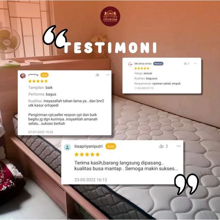 HEMAT OTOFOM Alas Duduk Quilting Rebonded kain Quilting