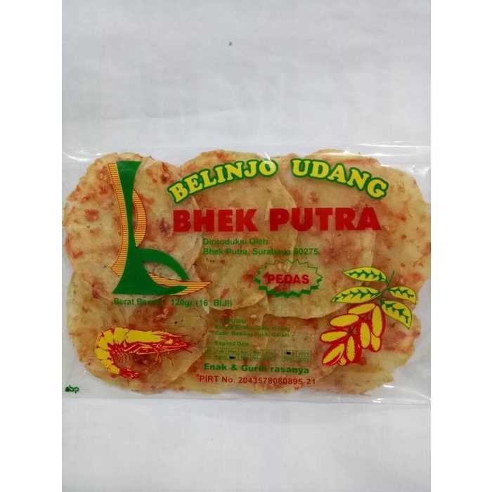 

(TopSeller) emping belinjo blinjo udang manis pedas mentah bhek putra