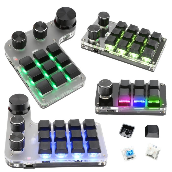 Macropad Dumpad Numpad Macro Keyboard Mechanical Wireless Bluetooth Us