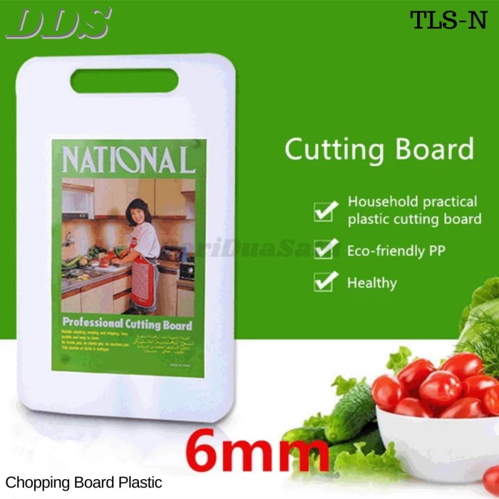 Talenan Plastik Tebal Chopping Board White Ketebalan 6, 8, 10 mm