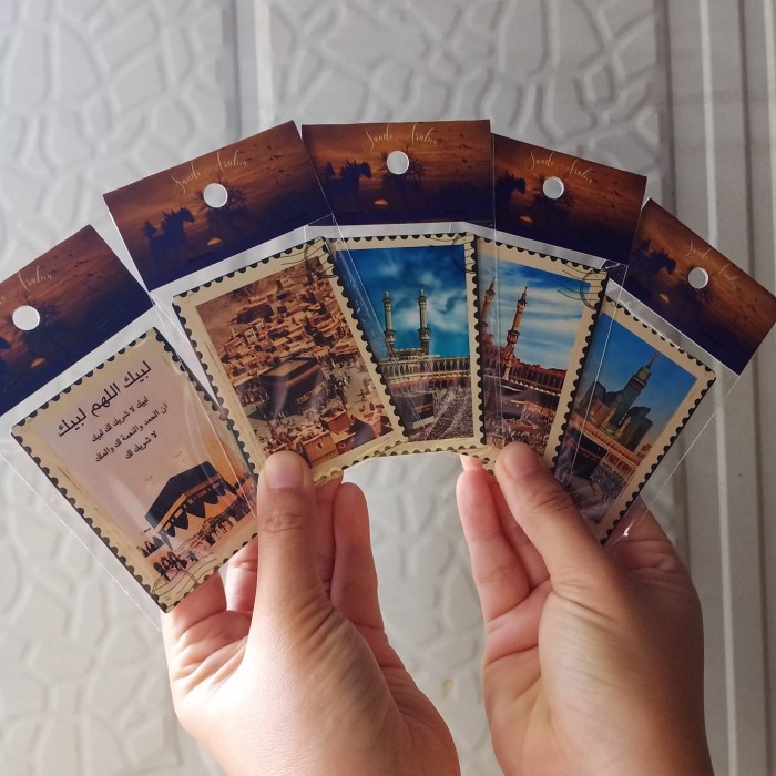 magnet tempelan kulkas kabah mekah souvenir haji umroh