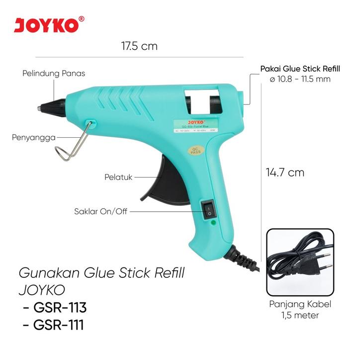 

Glue Gun Lem Tembak Joyko GG-856 Pastel Color
