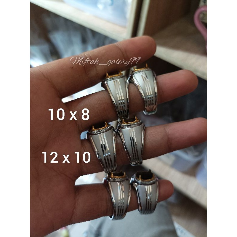 Emban Cincin Monel Handmade 10X8 12X10 12X11 13X10