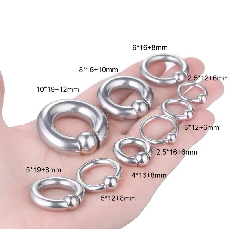 Bandulan Piercing//Bandul Pemberat Telinga//Anting Kanel//Captive Plug Piercing// Bahan Stainless