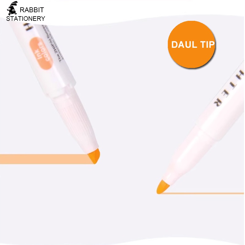 

Highlighter Penanda Pen Highlighter Macaroon 5 Warna -Rabbit Stationery