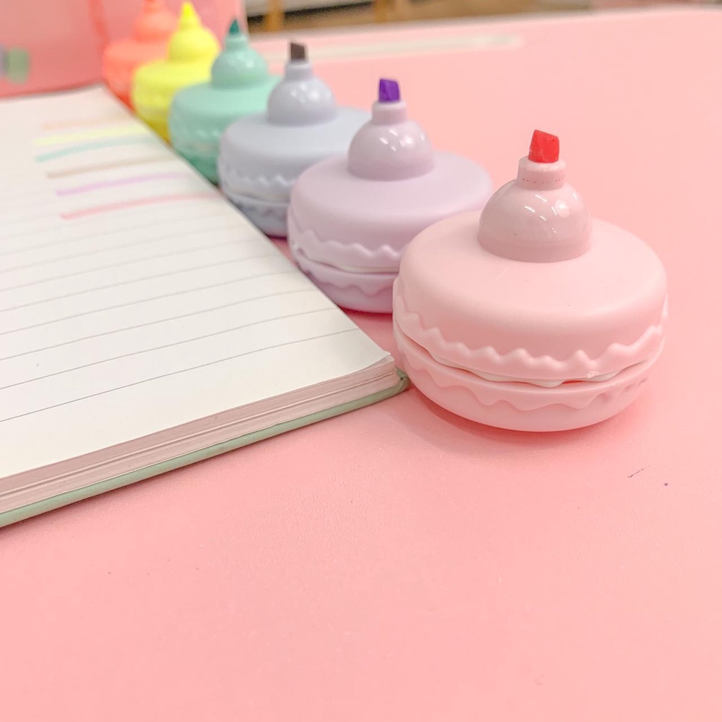 

Stabilo Lucu Bentuk Makarons 1 Set Box Isi 6 Pcswarna Warni Termurah Kualitas Import Spidol Unik