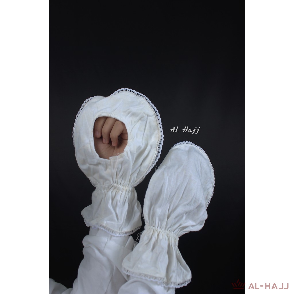 Sarung Tangan Bulat Haji Dan Umroh Bundar Bolong Wanita Al Hajj