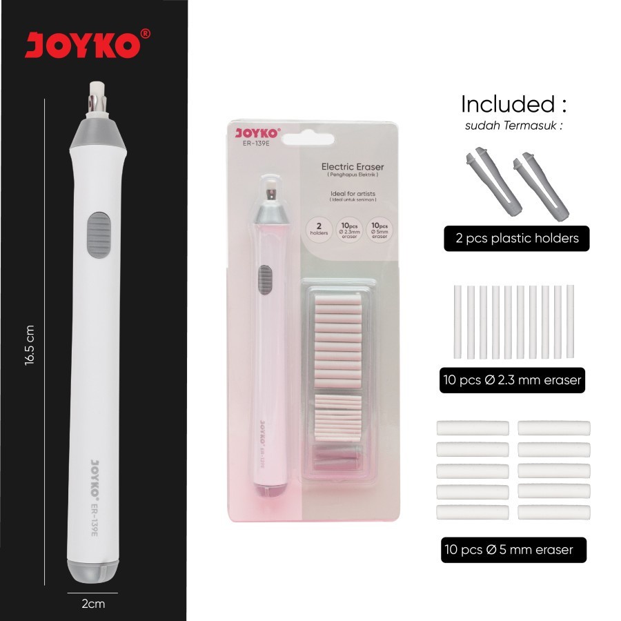 

Joyko Elektik Penghapus Otomatis Er-139E / Electric Eraser Include Refill