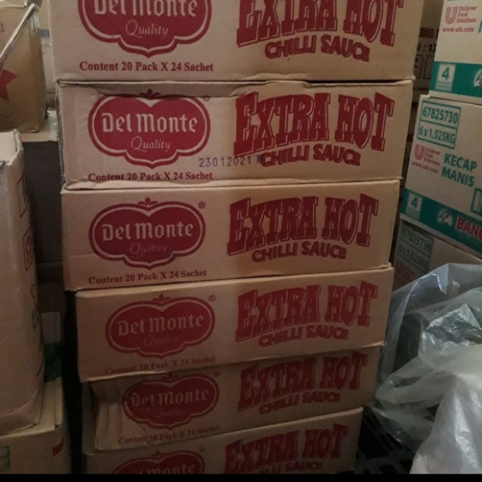 

Delmonte saos sambal sachet 1 dus isi 20 pack