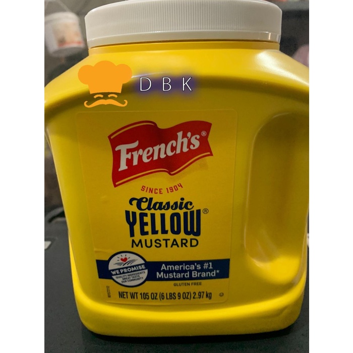 

FRENCH'S CLASSIC YELLOW MUSTARD - 2 ,7 KG french mustard kuning