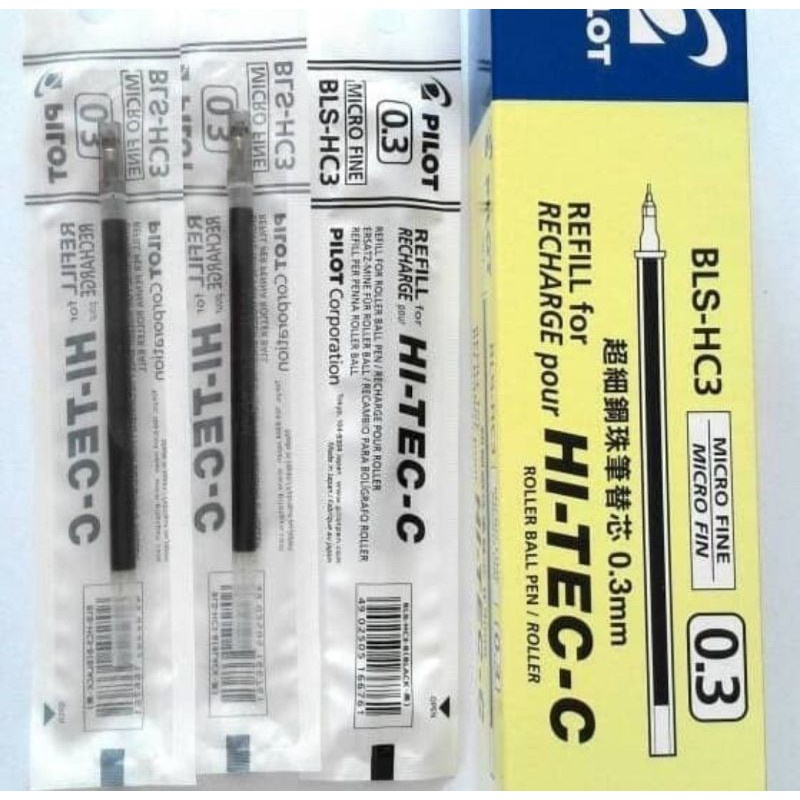 

Refill / Isi Pulpen Hitech Pilot 0.3mm ( 1pak/12pcs)