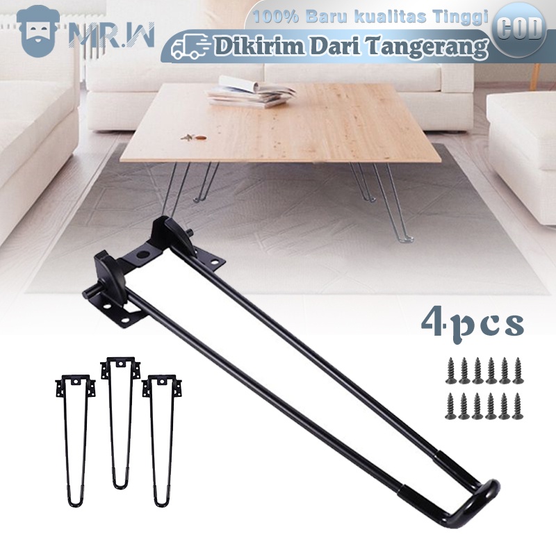 4PCS 320MM KAKI MEJA LIPAT BESI ENGSEL MEJA LIPAT FLEXIBLE AKSESORIES UNTUK MEJA KECIL