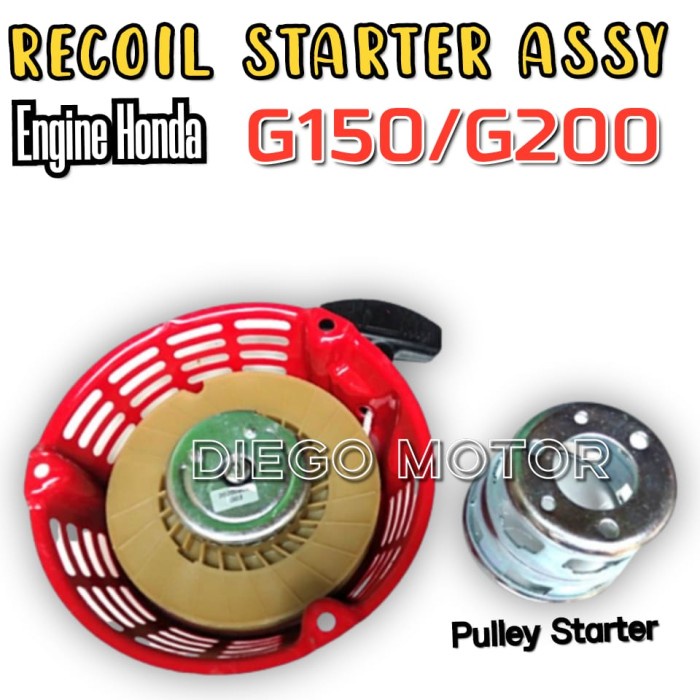 READY STOK G150 G200 Recoil Starter Tarikan Engkol Mesin Honda Penggerak