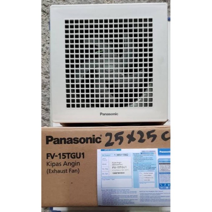 READY STOK Panasonic ceiling Exhaust fan 6 inch Putih 12 Watt FV-15 TGU exhaust fan plafon