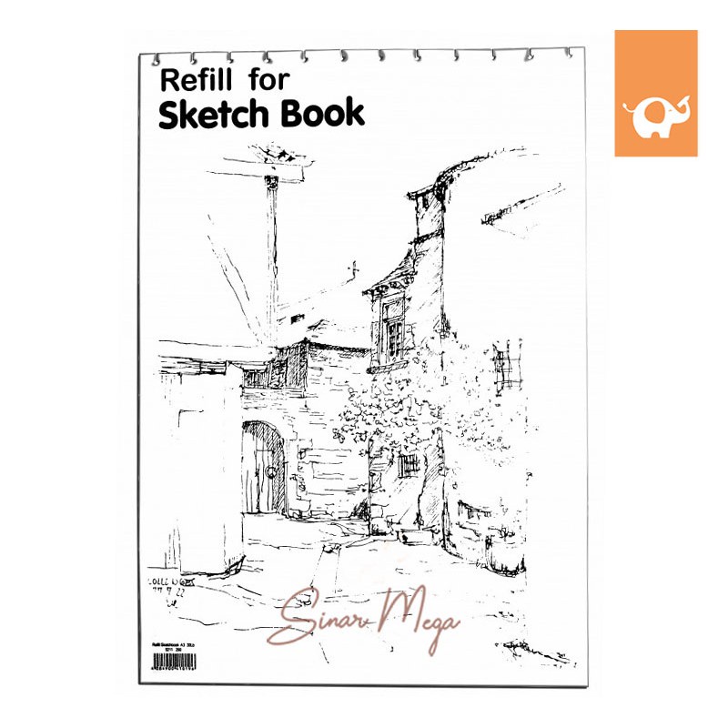 

IK! Lyra Refill Sketch Book Binder A3 30 Lembar / Isi Ulang Buku Sketsa Murah Berkualitas