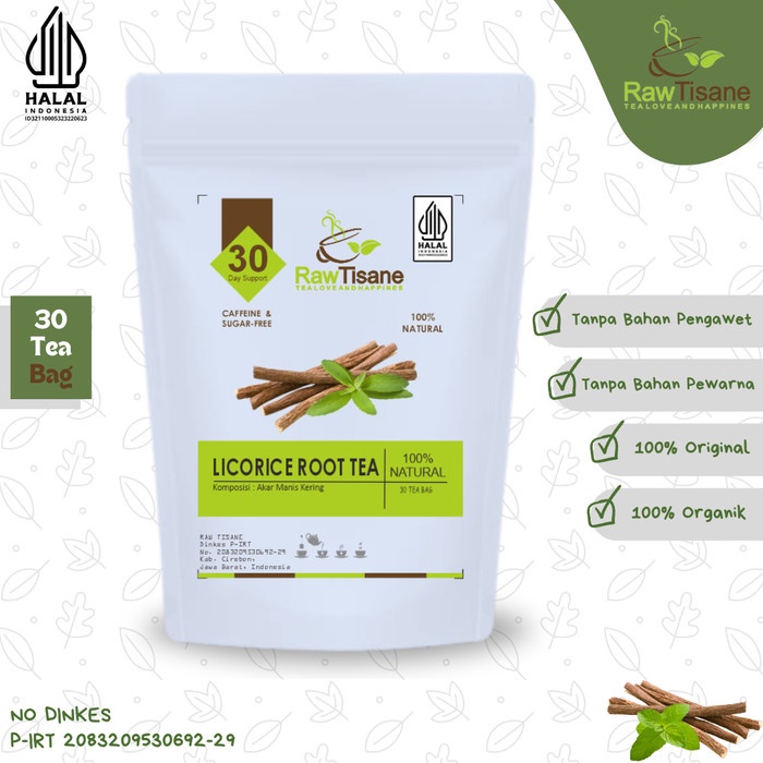 

BEST !! Licorice Root Tea : Pure Licorice Root Tea Isi 30 Tea Bag