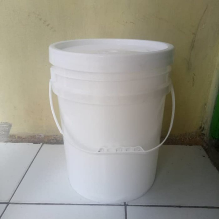 Terbaru- Ember Plastik /Tong Plastik/Ember Pail/Ember putih bekas 25kg (TEBAL)